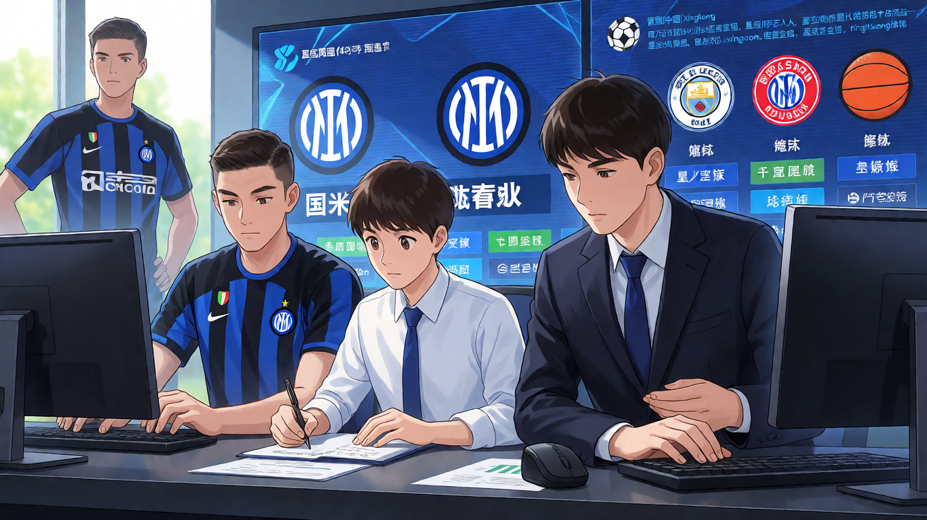 国际米兰足球队比赛画面